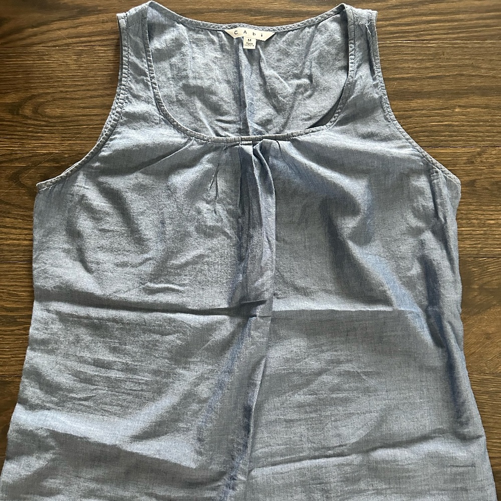 Cabi Chambray Tank Top - Picture 1 of 1
